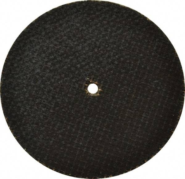 Made in USA - 2-1/2" 46 Grit Aluminum Oxide Cutoff Wheel - 1/16" Thick, 1/8" Arbor, 24,450 Max RPM, Use with Die Grinders - A1 Tooling