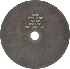 Made in USA - 10" 36 Grit Aluminum Oxide Cutoff Wheel - 3/32" Thick, 1-1/4" Arbor, 6,500 Max RPM, Use with Chop Saws - A1 Tooling