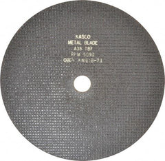 Made in USA - 12" 36 Grit Aluminum Oxide Cutoff Wheel - 3/32" Thick, 1-1/4" Arbor, 5,095 Max RPM, Use with Chop Saws - A1 Tooling