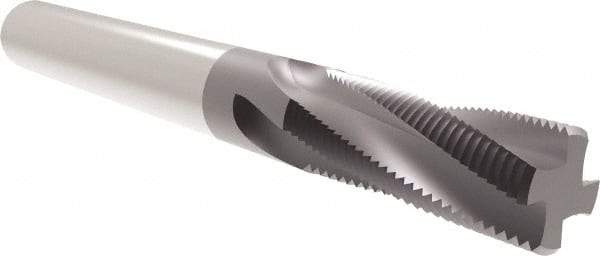 Allied Machine and Engineering - 7/8-14 UN, 0.49" Cutting Diam, 4 Flute, Solid Carbide Helical Flute Thread Mill - Internal/External Thread, 1-1/4" LOC, 3-1/2" OAL, 1/2" Shank Diam - A1 Tooling