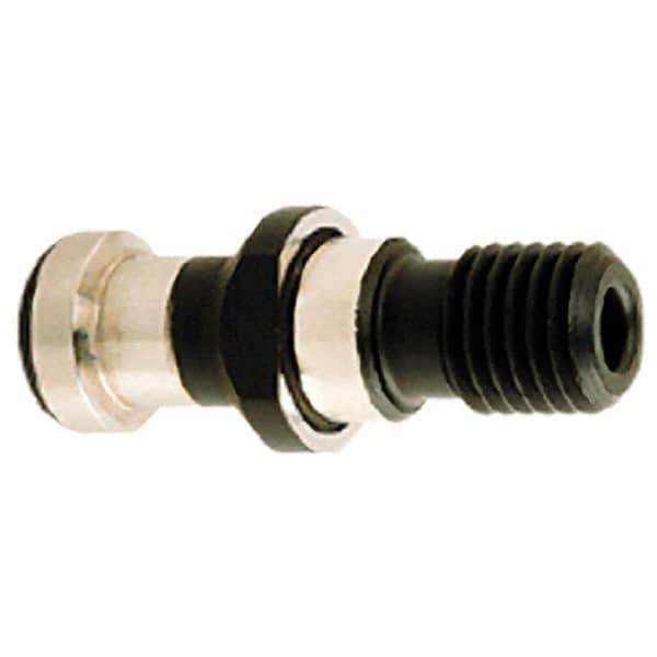 Iscar - CAT40 Taper, M16x2 Thread, 45° Angle Radius, Standard Retention Knob - 2-1/4" OAL, 0.606" Knob Diam, 1.274" from Knob to Flange - Exact Industrial Supply