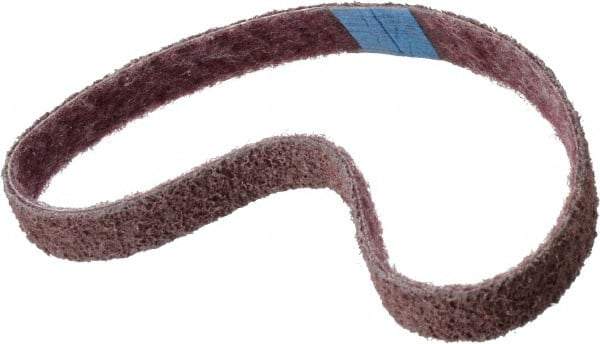 Brite Star - 3/4" Wide x 20-1/2" OAL, Aluminum Oxide Abrasive Belt - Aluminum Oxide, Medium, Nonwoven, Series SC-BS - A1 Tooling