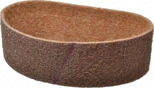 Brite Star - 3" Wide x 24" OAL, Aluminum Oxide Abrasive Belt - Aluminum Oxide, Coarse, Nonwoven, Series SC-BS - A1 Tooling