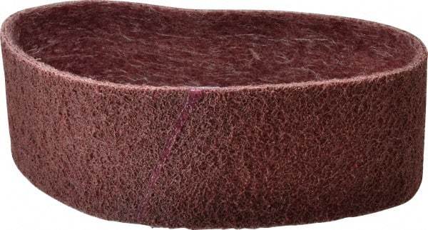 Brite Star - 3" Wide x 24" OAL, Aluminum Oxide Abrasive Belt - Aluminum Oxide, Medium, Nonwoven, Series SC-BS - A1 Tooling