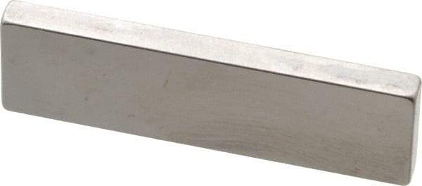 Mitutoyo - 0.1002" Rectangular Steel Gage Block - Accuracy Grade AS-1, Includes Certificate of Inspection - A1 Tooling