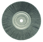 8" - Diameter Narrow Face Crimped Wire Wheel; .008" Steel Fill; 5/8" Arbor Hole - A1 Tooling
