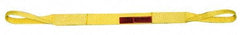 Lift-All - 21' Long x 2" Wide, 4,800 Lb Vertical Capacity, 2 Ply, Nylon Web Sling - 3,800 Lb Choker Capacity, Yellow - A1 Tooling