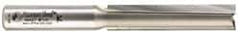 Amana Tool - 1/2" Diam, 1/2" Shank Diam, 2-1/2" Length of Cut, 2 Flute Straight Plunge Router Bit - 4-1/2" Overall Length, Carbide Tipped - A1 Tooling