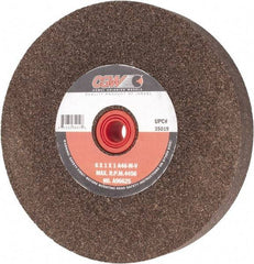 Camel Grinding Wheels - 46 Grit Aluminum Oxide Bench & Pedestal Grinding Wheel - 6" Diam x 1" Hole x 1" Thick, 4456 Max RPM, M Hardness, Coarse Grade , Vitrified Bond - A1 Tooling