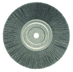8" Diameter - 5/8" Arbor Hole - Crimped Steel Wire Straight Wheel - A1 Tooling