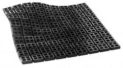 Mason Ind. - 18" Long x 18" Wide x 3/8" Thick, Rubber, Machinery Leveling Pad & Mat - 14,580 Lb Max Load, Black - A1 Tooling