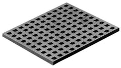 Mason Ind. - 18" Long x 18" Wide x 5/16" Thick, Neoprene, Machinery Leveling Pad & Mat - 19,440 Lb Max Load, Black - A1 Tooling