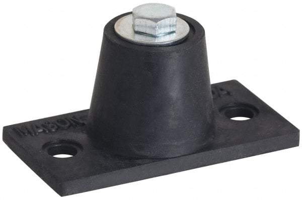 Mason Ind. - 1/2-13 Bolt Thread, 5-1/2" Long x 3-5/16" Wide x 2-3/4" High Stud Mount Leveling Pad & Mount - 550 Max Lb Capacity, 2-9/16" Base Diam - A1 Tooling