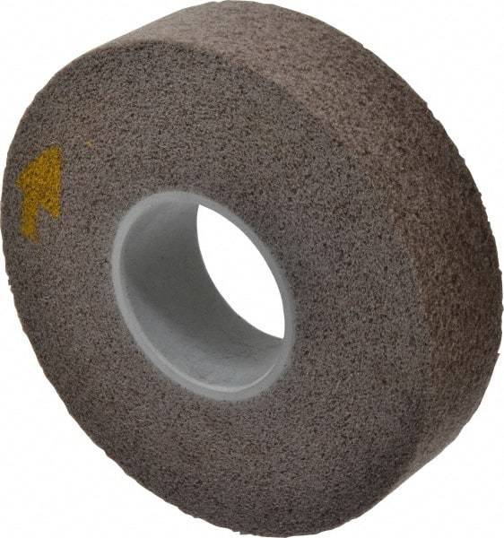 3M - 8" Diam, 2" Face Width, 3" Center Hole, Fine Grade, Aluminum Oxide Deburring Wheel - Convolute, Medium Density 5 Grade, 4,500 RPM - A1 Tooling