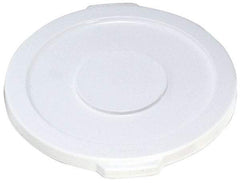 Rubbermaid - Round Lid for Use with 10 Gal Round Trash Cans - White, Polyethylene, For 2632 Brute Trash Cans - A1 Tooling