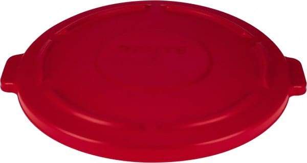 Rubbermaid - Round Lid for Use with 44 Gal Round Trash Cans - Red, Polyethylene, For Brute Trash Cans - A1 Tooling