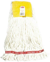 Rubbermaid - 5" Yellow Head Band, Small Blended Fiber Loop End Mop Head - 4 Ply, Use for General Purpose - A1 Tooling