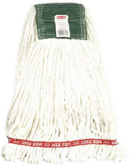 Rubbermaid - 5" Green Head Band, Medium Blended Fiber Loop End Mop Head - 4 Ply, Use for General Purpose - A1 Tooling