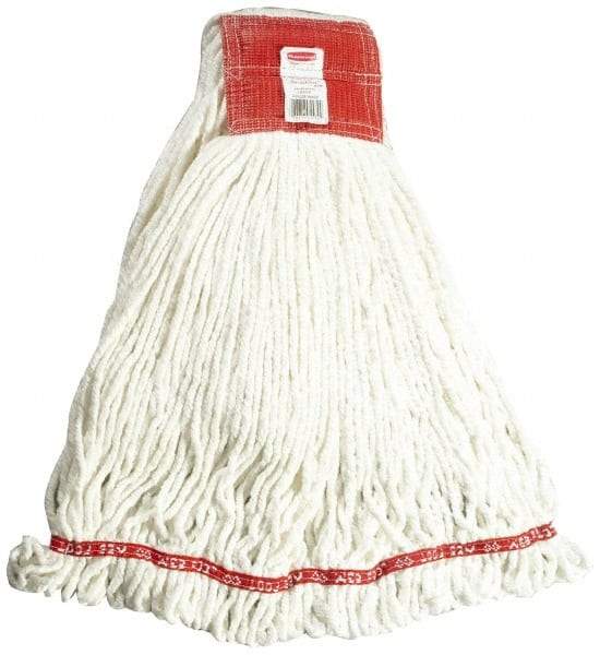 Rubbermaid - 5" Red Head Band, Large Blended Fiber Loop End Mop Head - 4 Ply, Use for General Purpose - A1 Tooling