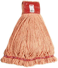 Rubbermaid - 5" Red Head Band, Large Blended Fiber Loop End Mop Head - 4 Ply, Use for General Purpose - A1 Tooling