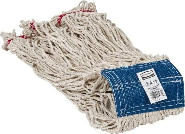 Rubbermaid - 5" Blue Head Band, X-Large Blended Fiber Loop End Mop Head - 4 Ply, Use for General Purpose - A1 Tooling