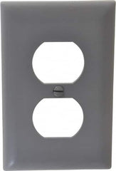 Pass & Seymour - 1 Gang, 4-11/16 Inch Long x 2-15/16 Inch Wide, Standard Outlet Wall Plate - Duplex Outlet, Gray, Nylon - A1 Tooling