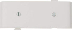 Pass & Seymour - 1 Gang, 4.9062 Inch Long x 1-13/16 Inch Wide, Blank Wall Plate - Blank, White, Nylon - A1 Tooling