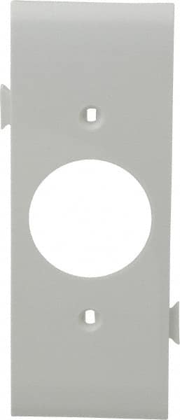 Pass & Seymour - 1 Gang, 4.9062 Inch Long x 1-13/16 Inch Wide, Sectional Wall Plate - Single Outlet Center Panel, White, Nylon - A1 Tooling