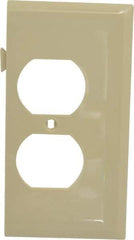 Pass & Seymour - 1 Gang, 4.9062 Inch Long x 2.4687 Inch Wide, Sectional Wall Plate - Duplex Outlet End Panel, Ivory, Nylon - A1 Tooling