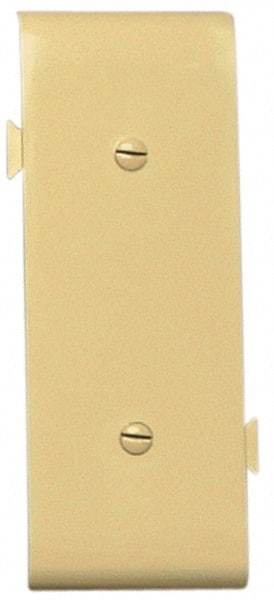 Pass & Seymour - 1 Gang, 4.9062 Inch Long x 1-13/16 Inch Wide, Blank Wall Plate - Blank, Ivory, Nylon - A1 Tooling