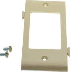 Pass & Seymour - 1 Gang, 4.9062 Inch Long x 1-13/16 Inch Wide, Sectional Switch Plate - Decorator Switch Center Panel, Ivory, Nylon - A1 Tooling