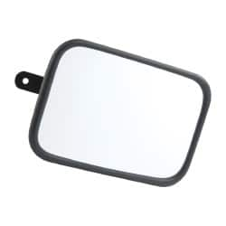 PRO-SAFE - Indoor & Outdoor Rectangular Vehicle/Utility Safety, Traffic & Inspection Mirrors - Acrylic Lens, Steel Backing, 6-3/8" High - A1 Tooling