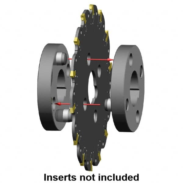 Kennametal - Arbor Hole Connection, 0.1575" Cutting Width, 1.378" Depth of Cut, 125mm Cutter Diam, 1.2598" Hole Diam, 11 Tooth Indexable Slotting Cutter - KVNS Toolholder, 3.900 Insert - A1 Tooling