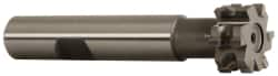 Whitney Tool Co. - 1/16" Radius, 1/8" Circle Diam, 3/4" Cutter Diam, 3/8" Cutting Width, Shank Connection, Concave Radius Cutter - 1/2" Shank Diam, 3" OAL, Carbide-Tipped, Uncoated, Profile Ground, 6 Teeth, Weldon Flat - A1 Tooling