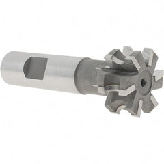 Whitney Tool Co. - 5/32" Radius, 5/16" Circle Diam, 1-5/16" Cutter Diam, 5/8" Cutting Width, Shank Connection, Concave Radius Cutter - 3/4" Shank Diam, 3-1/2" OAL, Carbide-Tipped, Uncoated, Profile Ground, 6 Teeth, Weldon Flat - A1 Tooling