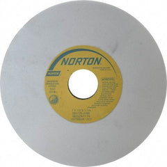 Norton - 7" Diam x 1-1/4" Hole x 1/2" Thick, J Hardness, 120 Grit Surface Grinding Wheel - Aluminum Oxide, Type 1, Fine Grade, 3,600 Max RPM, Vitrified Bond, No Recess - A1 Tooling