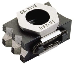 Mitee-Bite - 12,000 Lb Holding Force Single Vise Machinable Wedge Clamp - 2.05" Wide x 1.18" Deep x 0.87" High Base, 30 to 34 HRC, 2.05 to 2.32" Jaw Spread, 110 Lb/Ft Torque, 1/2-13 Screw Thread - A1 Tooling