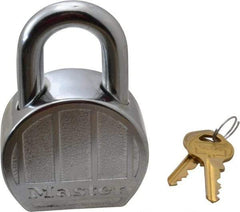 Master Lock - 1" Shackle Clearance, Keyed Alike Padlock - 15/16" Shackle Width, 7/16" Shackle Diam, Zinc - A1 Tooling