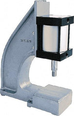 Mead - 1" Ram, 5-1/2" Throat Depth, 3/4 Ton Pneumatic Arbor Press - 7" Max Work Height x 7-1/8" Max Work Width - A1 Tooling