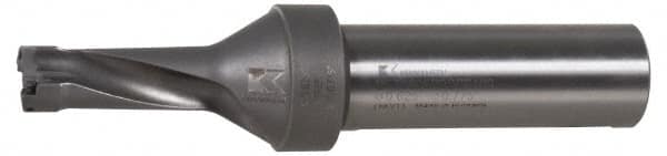 Kennametal - 5.95" Max Drill Depth, 2.5xD, 60.3mm Diam, Indexable Insert Drill - 2 Inserts, 2" Shank Diam, Straight Shank - A1 Tooling