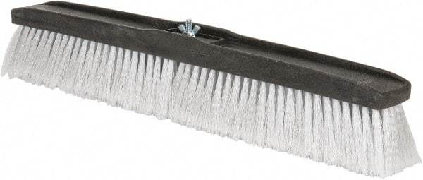 PRO-SOURCE - 24" General Purpose Polypropylene Push Broom - 3" Bristle Length, Plastic Block, Bolt-On Handle Connection, Handle Sold Separately - A1 Tooling