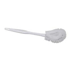 PRO-SOURCE - 17" OAL Toilet Bowl Brush - Polypropylene Bristles, 13" Plastic Handle, White - A1 Tooling