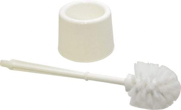 PRO-SOURCE - 17" OAL Toilet Bowl Brush - Polypropylene Bristles, 14-1/2" Plastic Handle, White - A1 Tooling