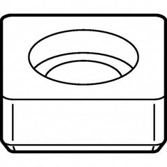 Kennametal - 5.79mm Inscribed Circle, Square Turning Shim for Indexables - Carbide, 0.188" Thick, SM Shim Style - A1 Tooling