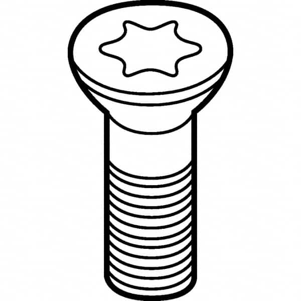 Kennametal - Torx Cap Screw for Indexable Roughing - M4 Thread, For Use with Inserts - A1 Tooling