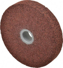 3M - 6" Diam, 1" Face Width, 1" Center Hole, Medium Grade, Aluminum Oxide Deburring Wheel - Convolute, Hard Density 6 Grade, 6,000 RPM - A1 Tooling