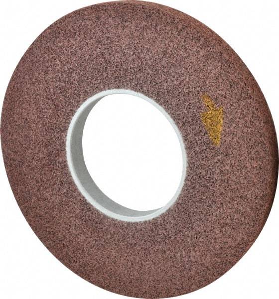 3M - 12" Diam, 1" Face Width, 5" Center Hole, Medium Grade, Aluminum Oxide Deburring Wheel - Convolute, Medium Density 5 Grade, 3,000 RPM - A1 Tooling