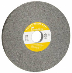 3M - 14" Diam, 2" Face Width, 8" Center Hole, Fine Grade, Silicon Carbide Deburring Wheel - Convolute, Soft Density 6 Grade, 2,550 RPM - A1 Tooling