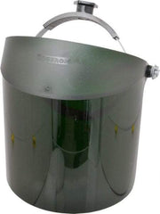 Oberon - Ratchet Adjustment, Welding Face Shield & Headgear Set - 14" Wide x 8" High x 0.015" Thick, Green Window - A1 Tooling