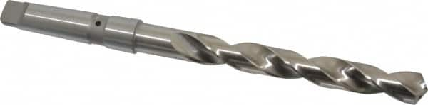 Taper Shank Drill Bit: 0.8125″ Dia, 3MT, 118 °, Cobalt Bright/Uncoated, 11.125″ OAL, Standard Point, Spiral Flute